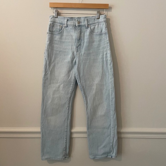 Madewell Light Blue Straight Leg Jeans - Picture 2 of 9